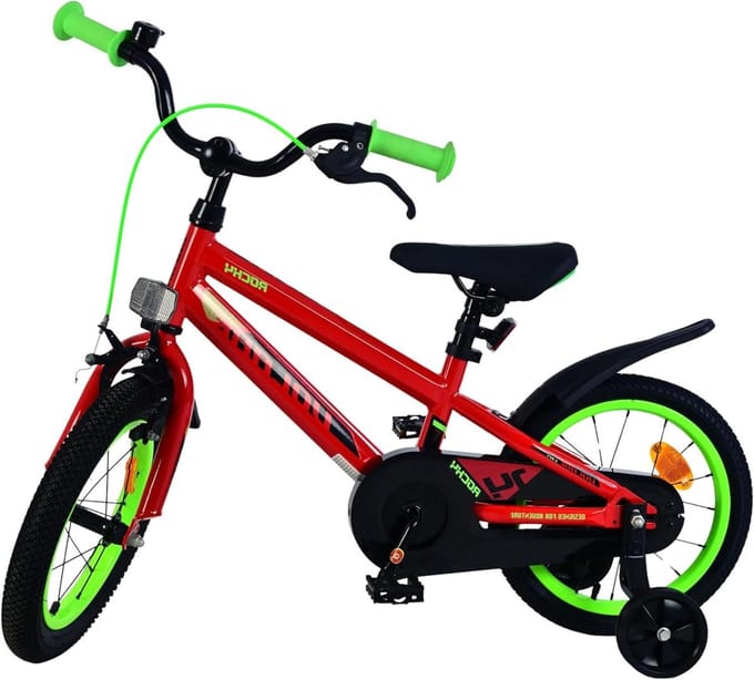 Kinderfiets - Loopfiets - Leren Fietsen - Hand- en Terugtraprem - 14 Inch - Rood