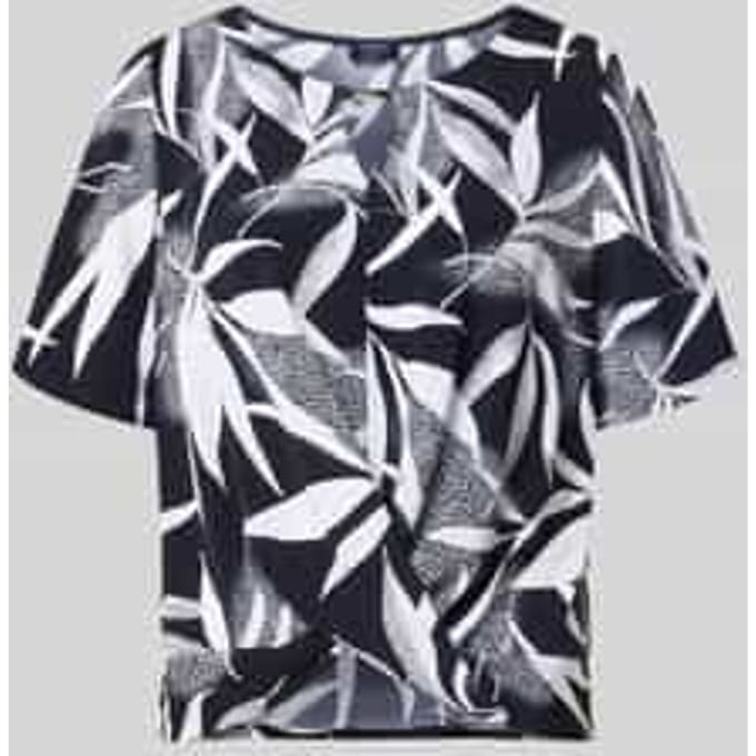Regular fit blousetop met all-over motief