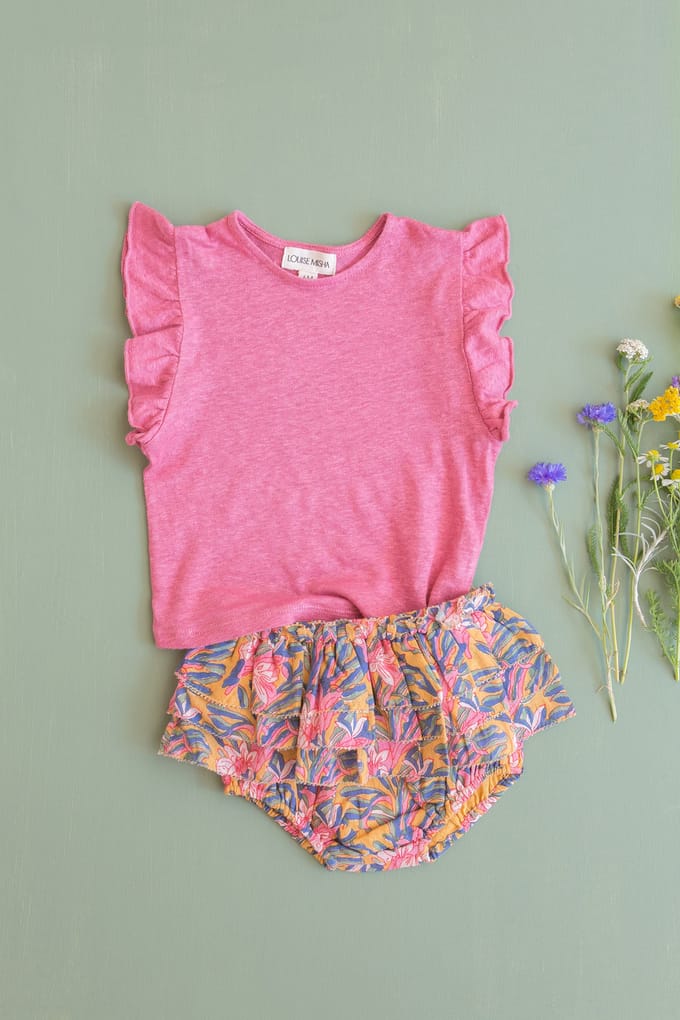 Louise Misha Tee Hermance Raspberry Taglia: 9M | T-shirt Outlet | kids | Rosa