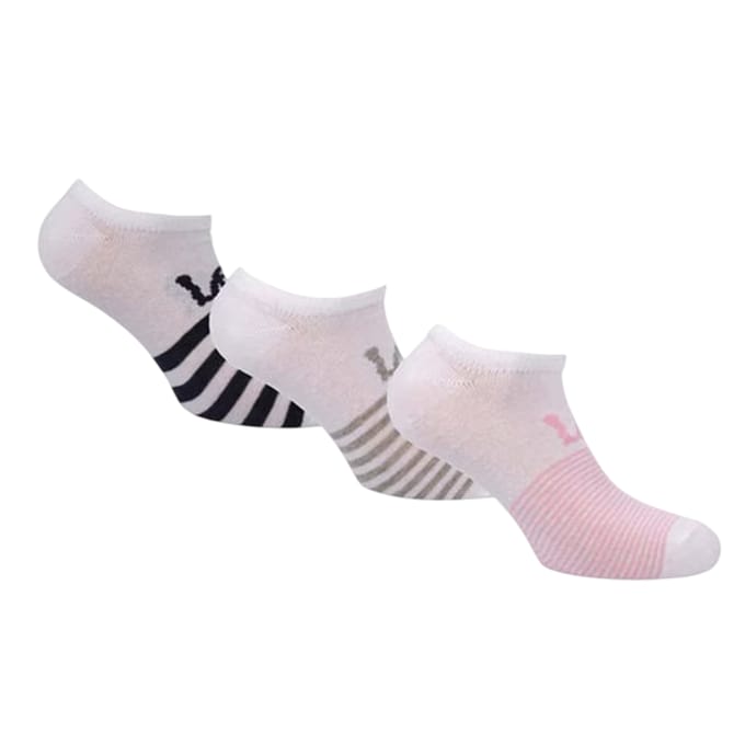 Lee Dames/Dames Gestreepte Binnensokken (Set van 3) (Wit)
