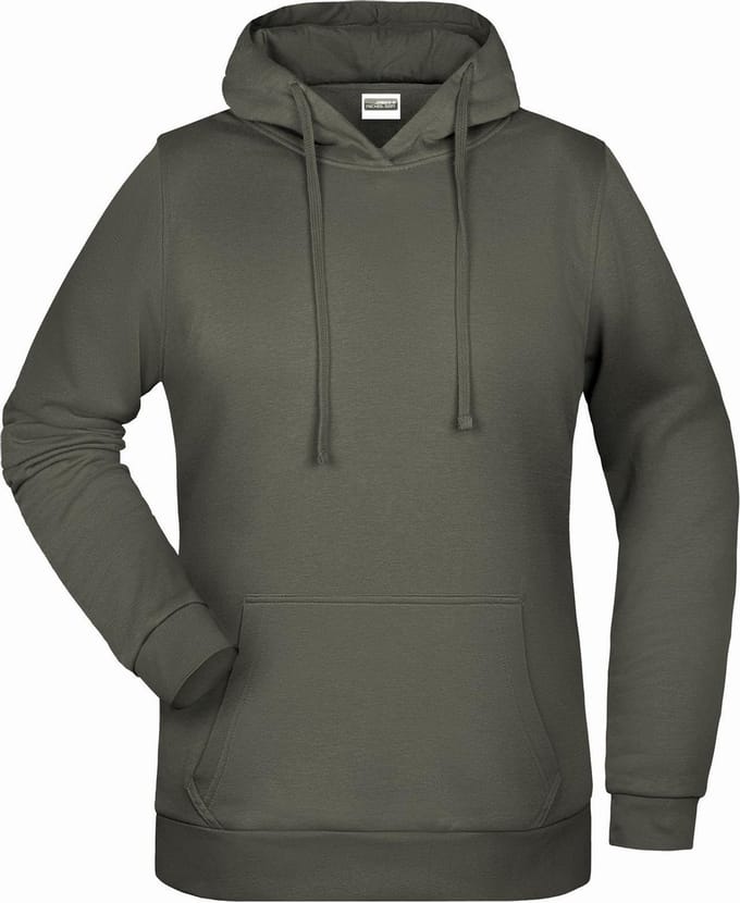 James And Nicholson Vrouwen/dames Basic Hoodie (Donkergrijs)