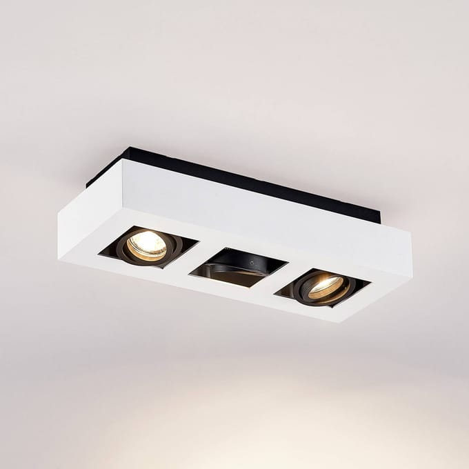 Arcchio - buitenspot - 3lichts - Aluminium - H: 8.5 cm - GU10 - wit