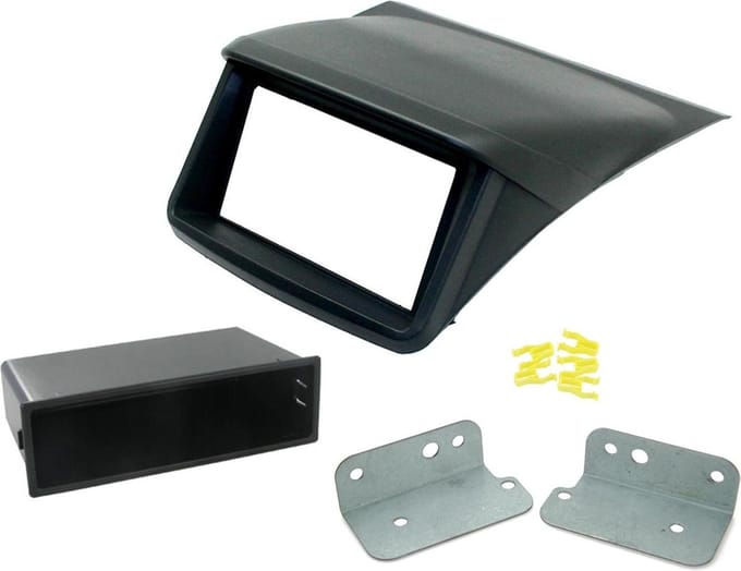 2-DIN Frame Mitsubishi L200 2006-2015 Zwart
