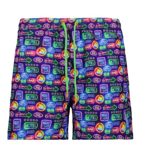 Ragman Swim Short Neon Lights Fantasy Multicolor / male