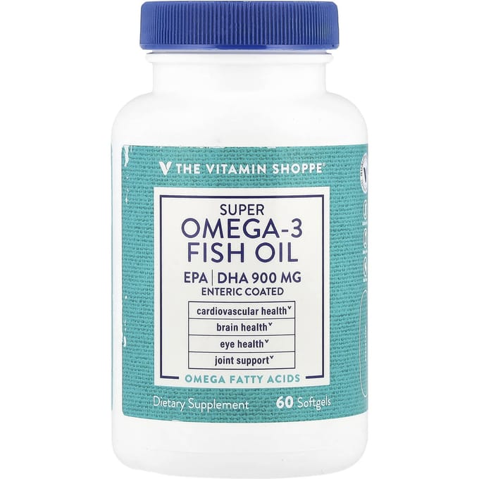 The Vitamin Shoppe, Huile de Poisson Super Oméga3, 60 Gélules Molles