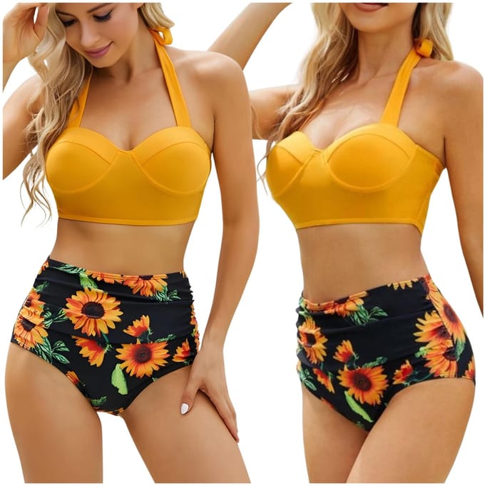 Sapphire Bella Serie - Bloemen Zwemkleding Set - Plus Size - Comfort en Stijl