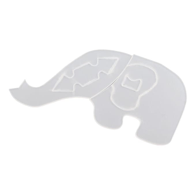 3 STuks Olifant Sjabloon Liniaal Schattig Lief Dier Makkelijk te Gebruiken Acryl Naaipatroon Sjabloon voor white