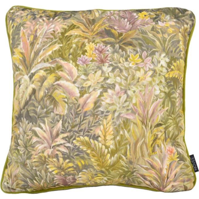 NOVÉE Sierkussen velvet jungle green | 45 x 45 cm | velvet/polyester