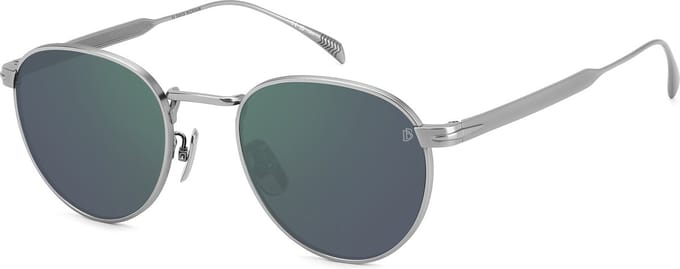 David Beckham Db 1142/S Ovaal Titanium Heren Zonnebril