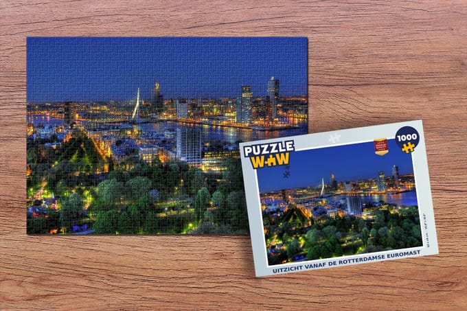 Puzzel Rotterdam - Nederland - Skyline - Legpuzzel - Puzzel 1000 stukjes volwassenen