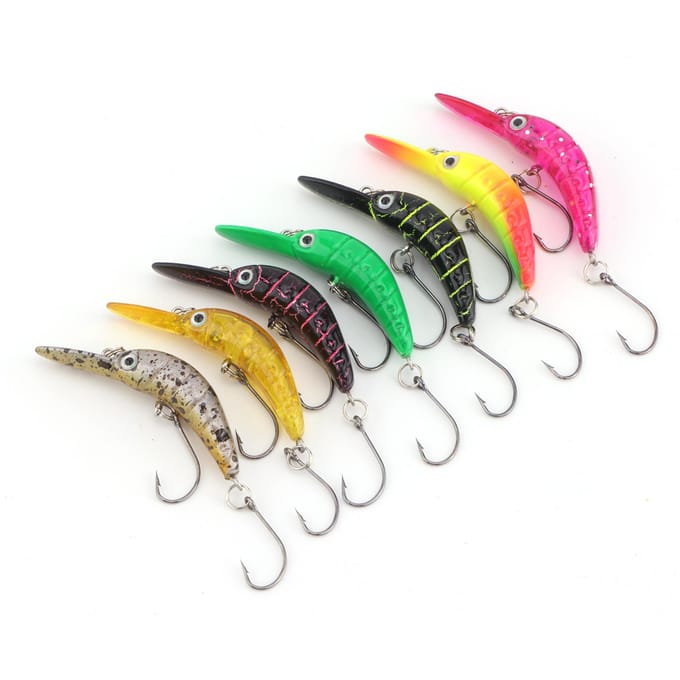 Vislok Drijvende Crankbaits Harde Aas Kunstmatig Mini Minnow Snoek Baars Forel Aas gray