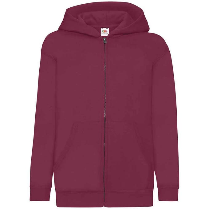 Fruit of the Loom Kinderen/Kinderkapjes Sweatshirt (Bourgondië)
