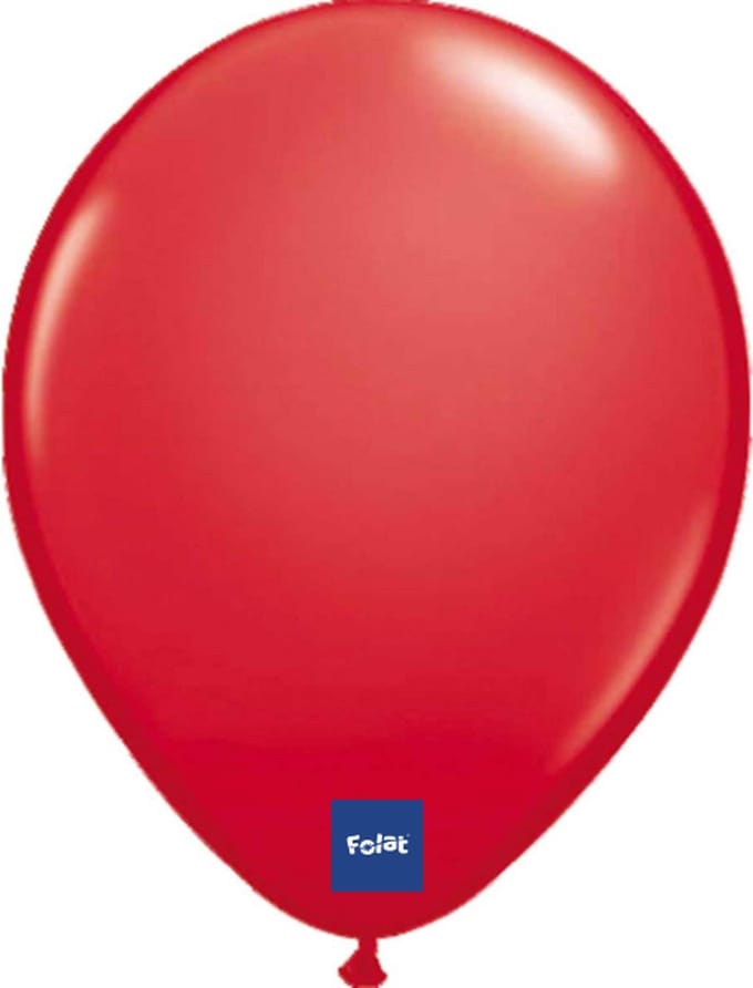Folat - Folatex ballonnen Metallic Rood 30 cm 100 stuks