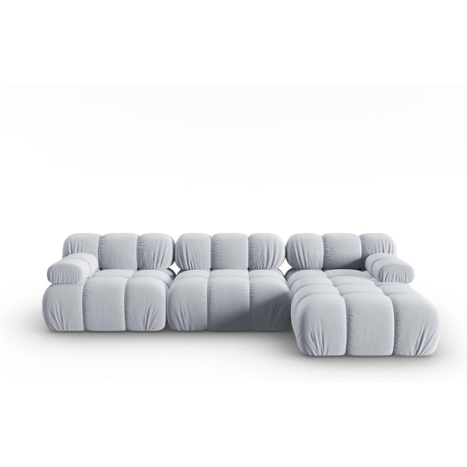 Modulaire-4-zitshoekbank Tropea rechts velvet | Milo Casa