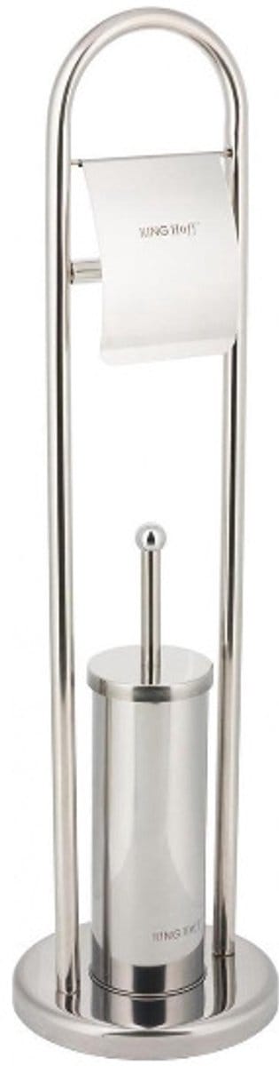 Kinghoff 3221 - toilet borstel & papier houder - RVS