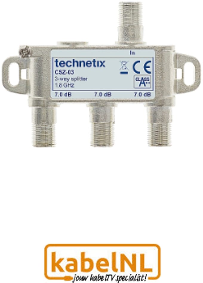 Technetix 3 weg MoCA splitter (Internet over Coax)