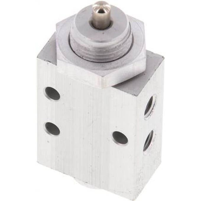 3/2 M5 Universeel Nokbediend Ventiel 0-10 bar/0-140psi