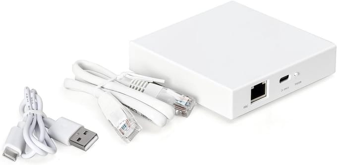Smart Home Hub - Domotica Gateway - Apparaten Verbinden - Zigbee Protocol Ondersteuning - 9x9x2.3 cm - Wit