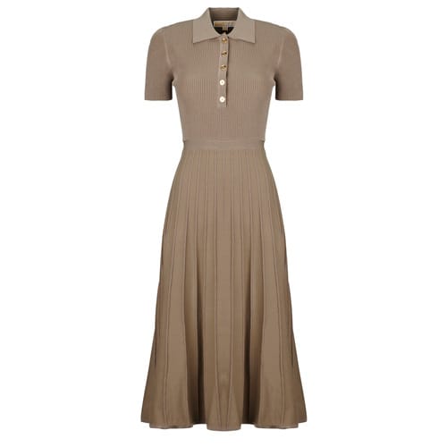 Lange Jurk MICHAEL Michael Kors FIT N FLARE POLO SS MIDI