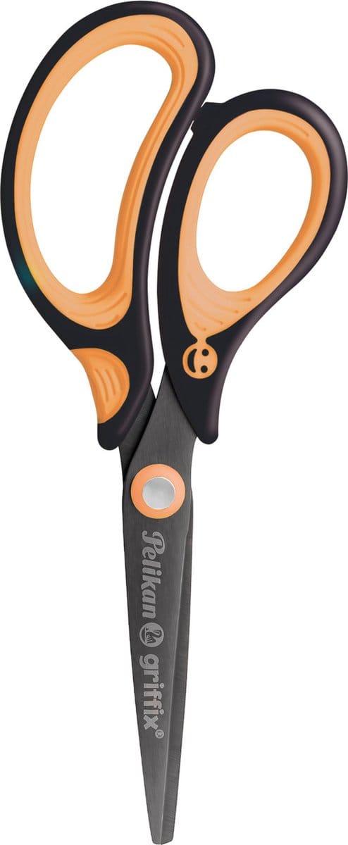 Pelikan Griffix Universeel Rechte knip Zwart, Oranje