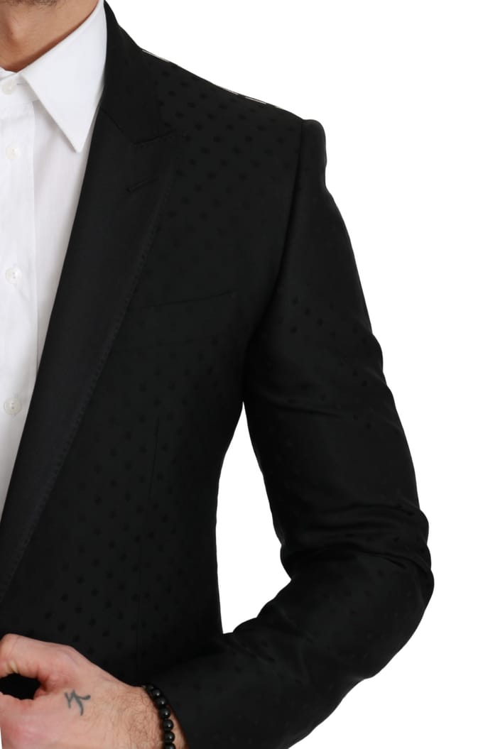 Dolce & Gabbana Mannen Zwart Slim Fit Jasje MARTINI Blazer