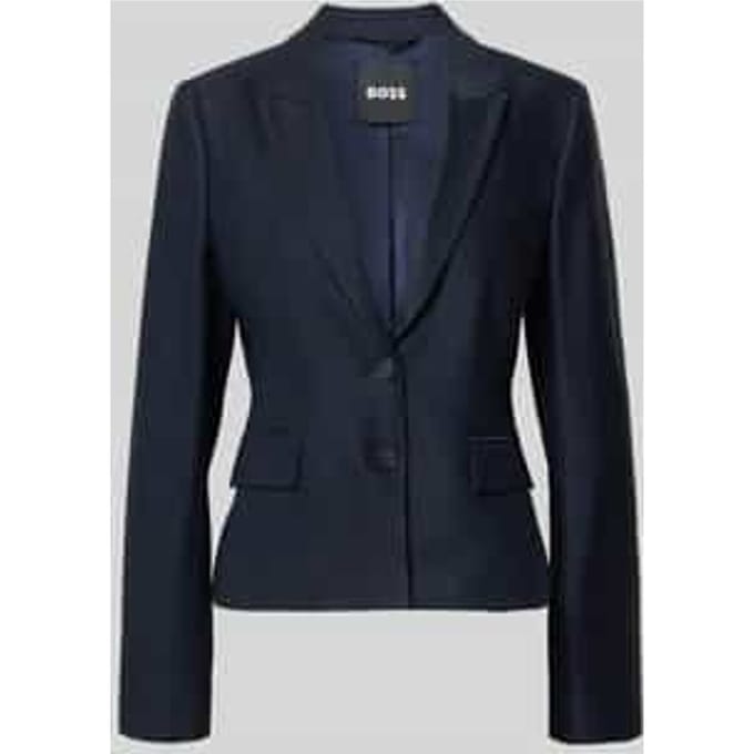 Slim fit korte blazer van mix van viscose en lyocell model 'Jia18'