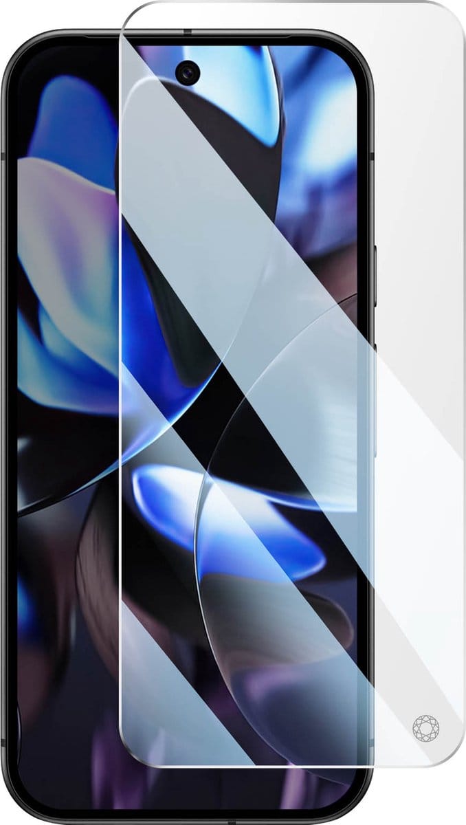 Force Case, Screenprotector geschikt voor Pixel 9 / 9 Pro - Tempered Glass 9H Ultra-Resistant, Transparant