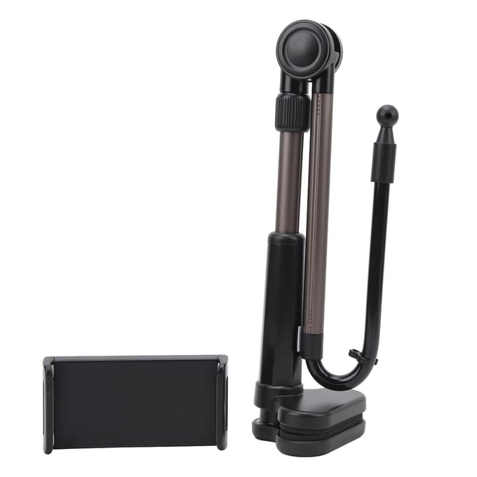 Tabletklemhouder Bureauhouder Stabiel Flexibel 360 Graden Rotatie Universele Telefoonklem Beugel black