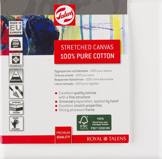 Talens • Cotton Canvas 10x10cm