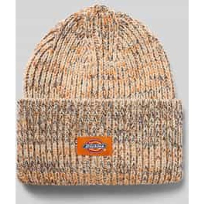 Beanie met labeldetail, model 'LEWISTOWN'