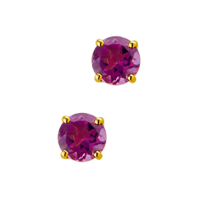 14K Geelgoud Oorknoppen Amethist 4010291