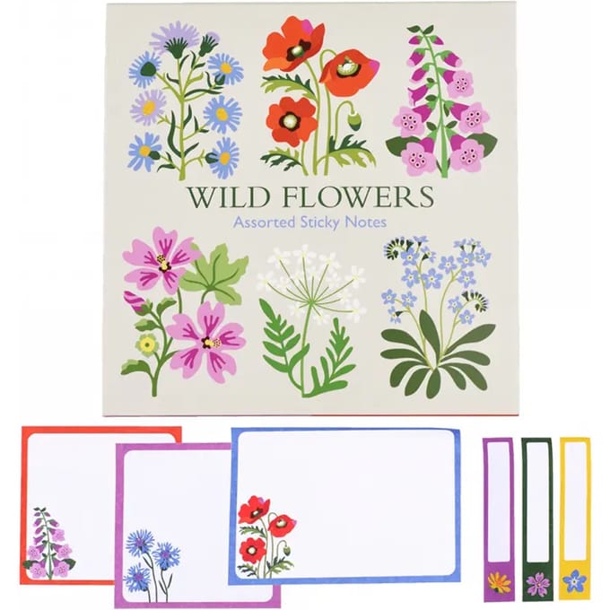 Zelfklevende blocnotes Rex London Wild Flowers