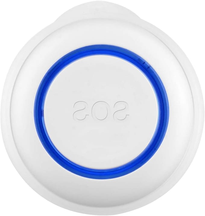 Noodknop Alarm - Draadloze Hulp - Thuis Veiligheid - Wifi Verbinding - 1 Sos Knop - Wit