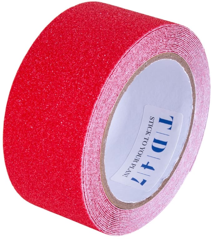TD47 Antislip Tape 50mm x 5m Rood