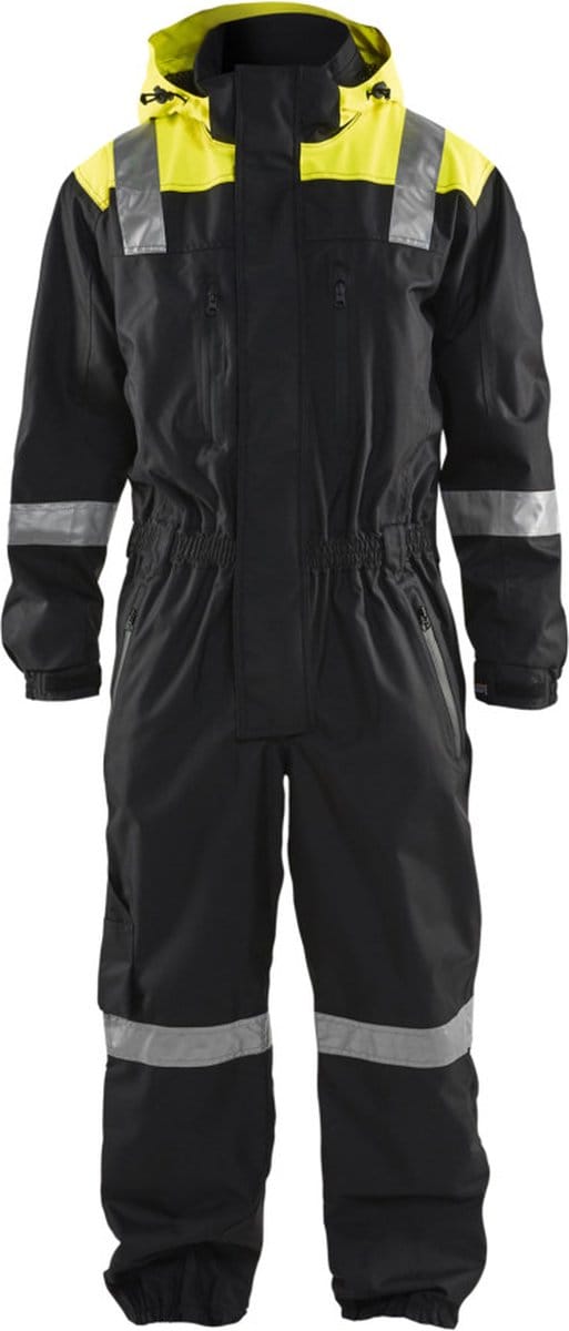Blaklader Shell overall 6786-1977 - Zwart/High Vis Geel - D100