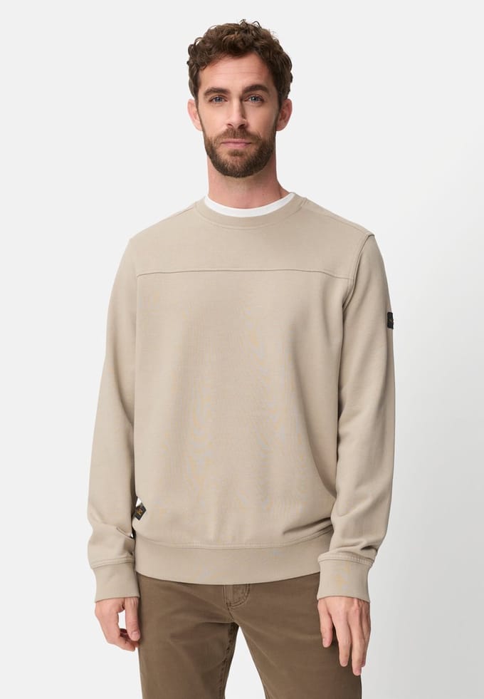 camel active Trui met print op de rug - Maat - Beigemenswear-XL