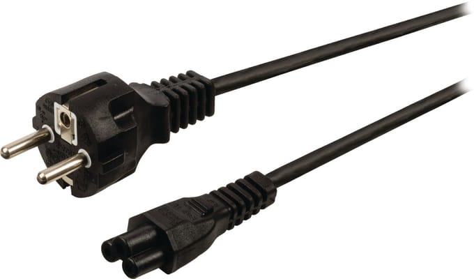 3-pins C5 schuko recht stroomkabel 0,5m