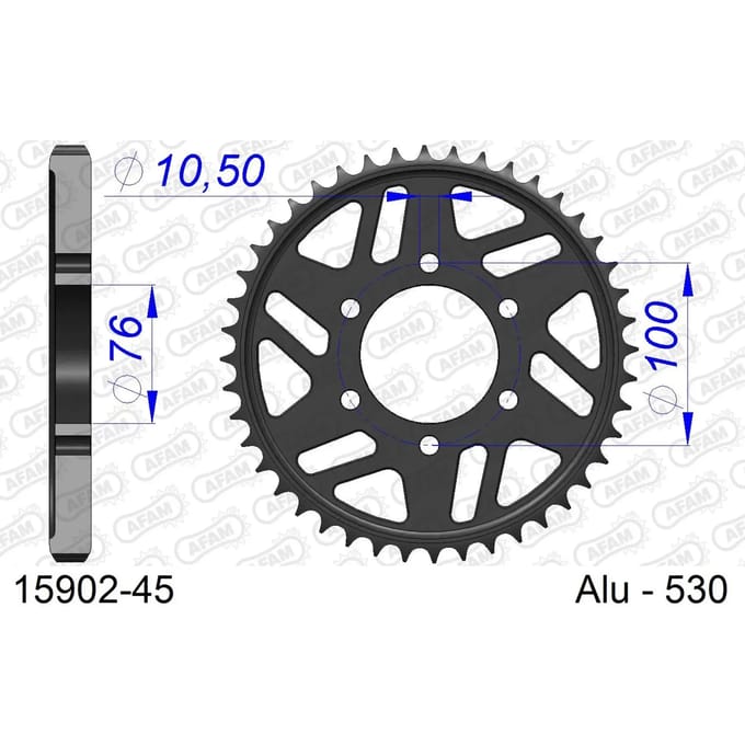 Tandwiel Afam 530 45 dents