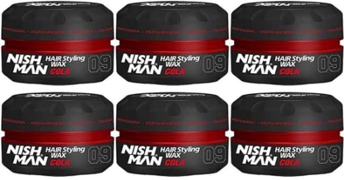 Nishman 09 Hair Styling Wax Cola - 6 stuks