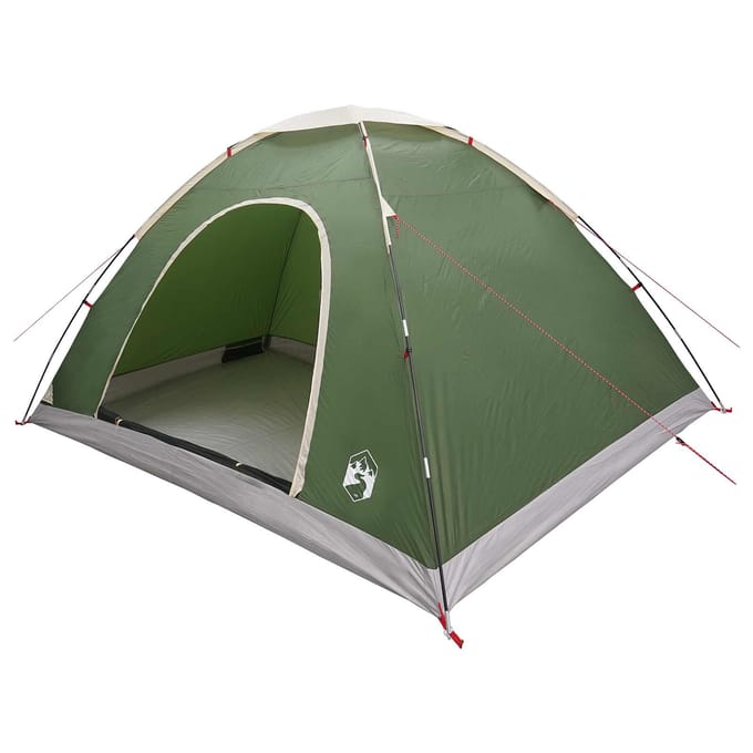 vidaXL - Kamperen - tent - 6-persoons - Groen - 185T - Polyester - met - PU-coating