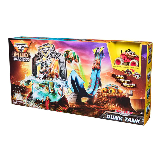 Monster Jam - Mud Blasters - Monster Mutt Dalmation Truck Wash Speelset