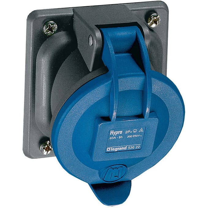Hypra inbouwstopcontact 230V 63A 2P IP44 CEE - 053622