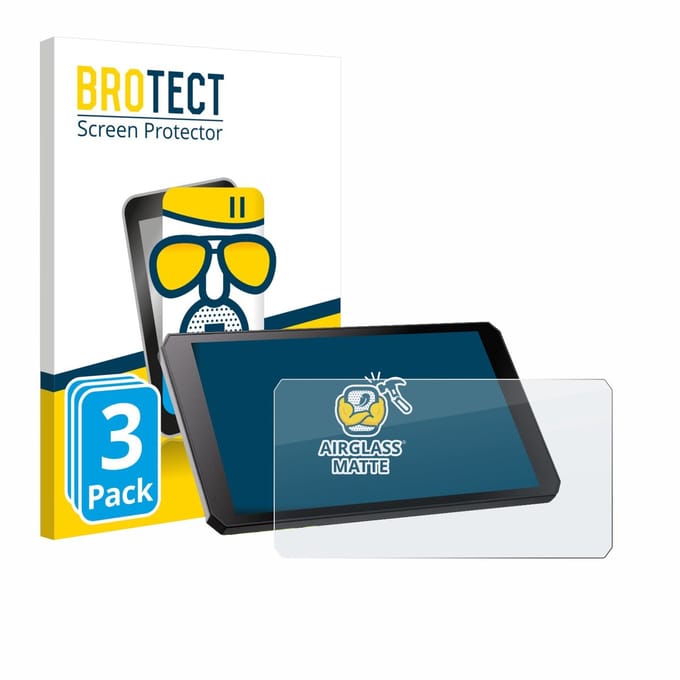 BROTECT - Screenprotector voor RiderNav R7M - Folie Beschermfolie Beschermglas matte 3 Stuks