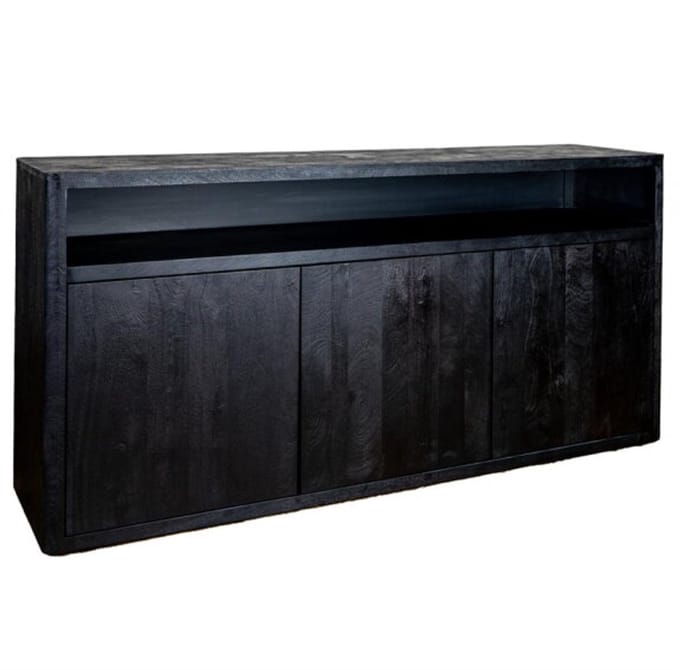 Tower Living Tenna Dressoir mangohout 180 cm - Zwart