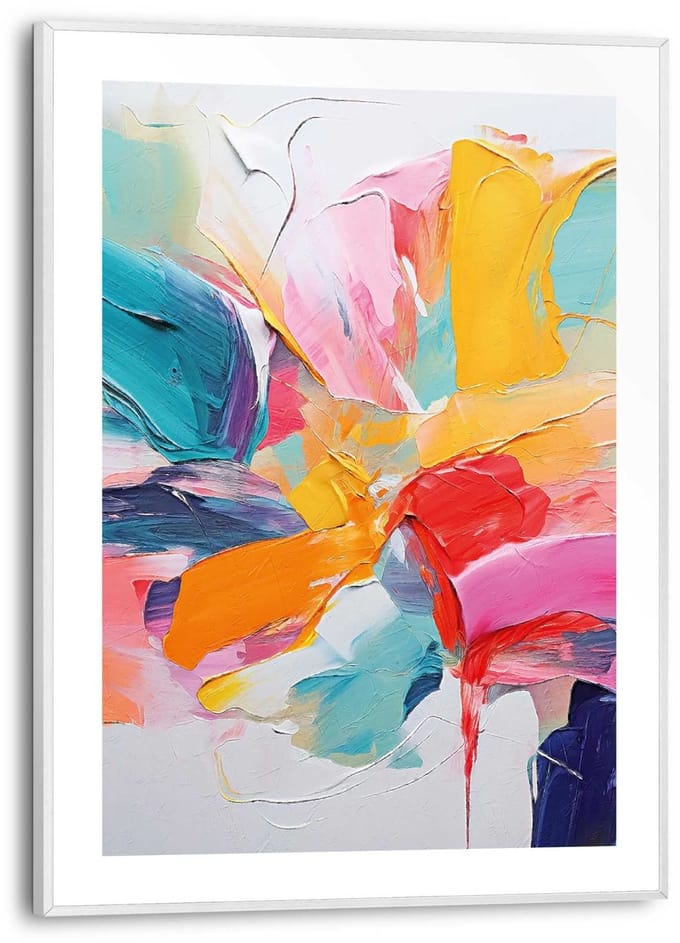 Schilderij Paint Colourful - 40 x 30 - Hout - REINDERS