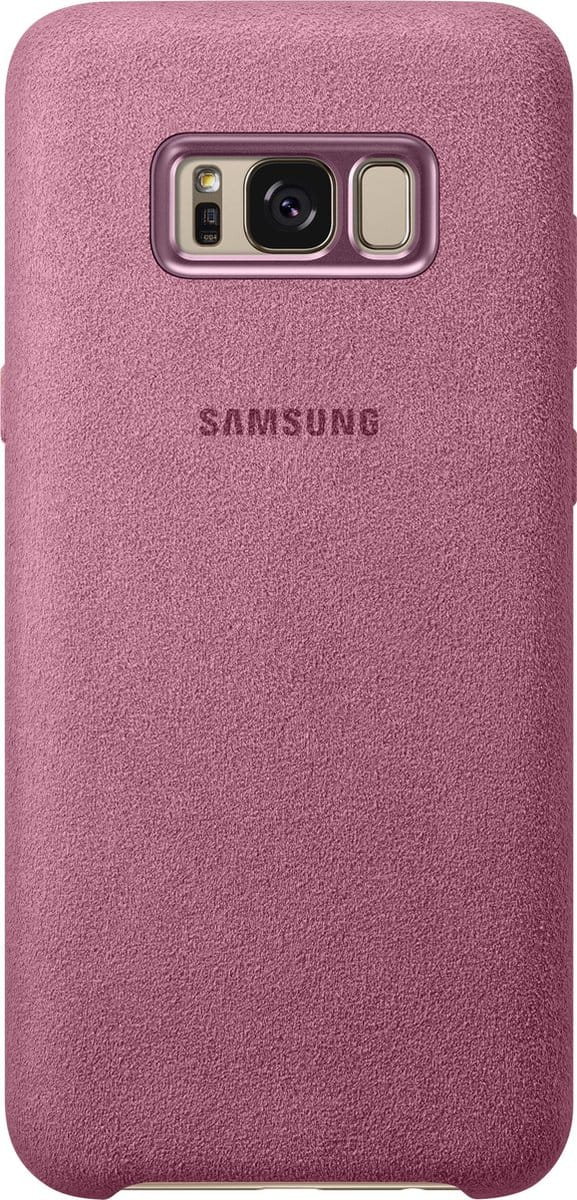 Samsung Galaxy S8+ Hoesje - Alcantara Cover - Roze