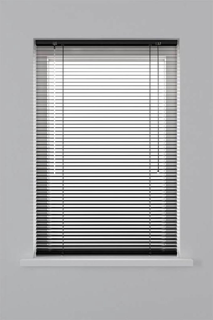 Decosol Jaloezie Horizontaal Aluminium Matzwart 25mm 80x180cm