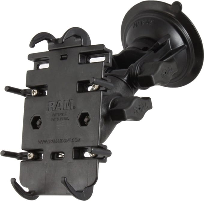 Quick-Grip™ Telefoonhouder met RAM® Twist-Lock™ Zuigkracht Ratchet Base