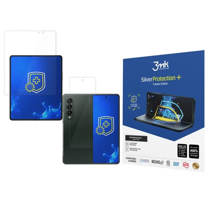 Antimicrobiële beschermingsfilm 3MK Samsung Galaxy Z Fold 3 5G SilverProtection+ Folded Edition