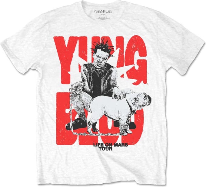 Yungblud - Life On Mars Tour Heren T-shirt - M - Wit